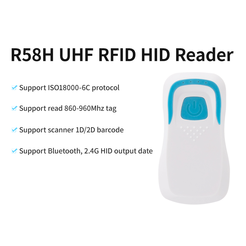 R58C USB,2.4G,Bluetooth Handheld Reader