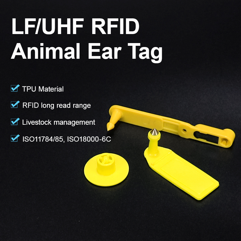 52*18mm UHF RFID Animal Ear Tag