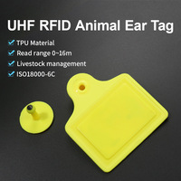 69*79mm UHF RFID Animal Ear Tag