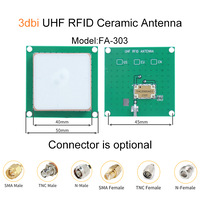 3dbi 50*50mm UHF RFID Ceramic Antenna