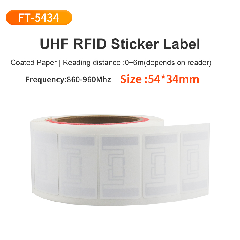 54*34mm UHF RFID Sticker Label