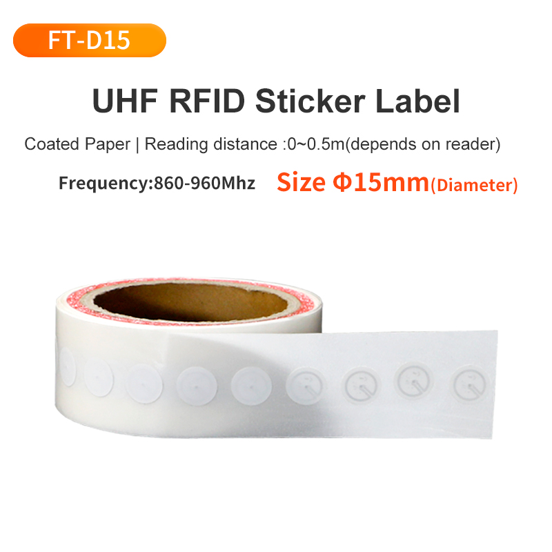 15mm UHF RFID Sticker Label