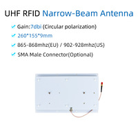 UHF RFID 7dBi Narrow Beam Antenna 260*155*9mm