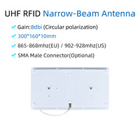 UHF RFID 8dBi Narrow Beam Antenna 300*160*10mm